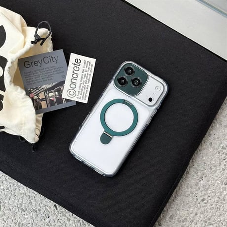 【N610】iphone18pro/17pro ケース マグセーフ クリア iphone ケース スタンド 高級