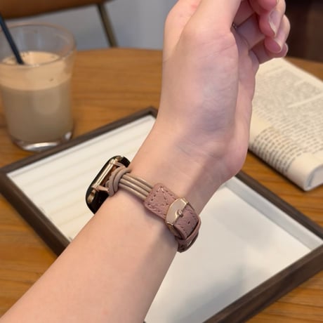 【N864】Apple Watch 12 バンド 革 レディース 42ｍｍ/40mm アップル ウォッチ バンド 女性 おしゃれ
