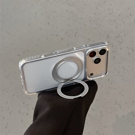 【N527】iphone18pro/17pro ケース マグセーフ スタンド iphone ケース クリア おしゃれ