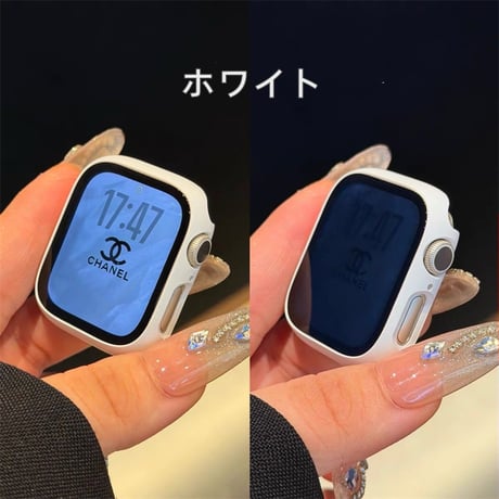 【N842】アップルウォッチ 覗き 見 防止 カバー apple watch ケース se3/s11 42mm/46mm