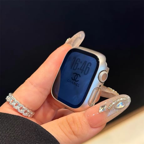 【N842】アップルウォッチ 覗き 見 防止 カバー apple watch ケース se3/s11 42mm/46mm
