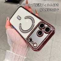 【N736】iphone18pro/17pro ケース クリア キラキラ iPhone ケース マグセーフ カメラ保護