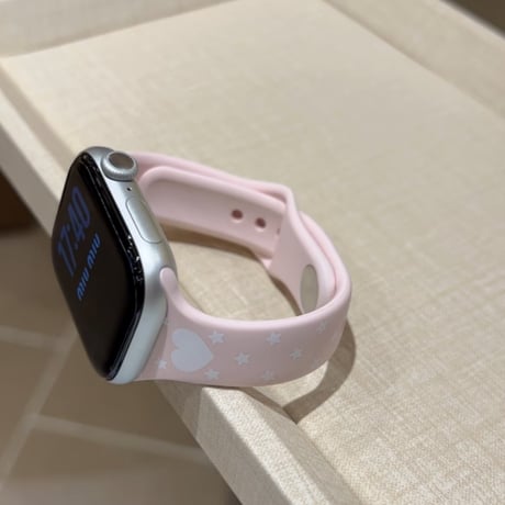 【N837】アップル ウォッチ バンド シリコン かわいい apple watch Series11/SE3 バンド レディース