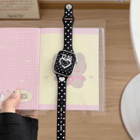 【N837】アップル ウォッチ バンド シリコン かわいい apple watch Series11/SE3 バンド レディース
