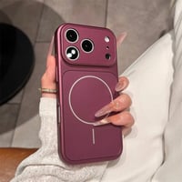 【N744】高品質 iphone18pro/17pro バーガンディ/オレンジ に 合う ケース マット・ガラス iphone17 ケース カメラ 保護