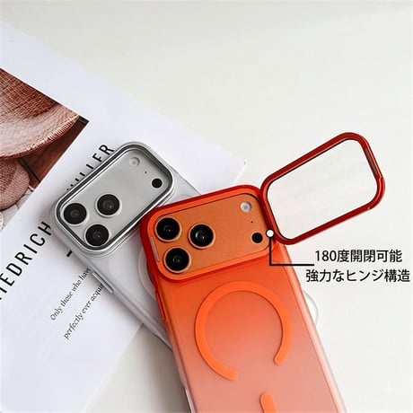 【N846】カメラ保護 付き iphone18pro/17pro ケース magsafe/スタンド iphone ケース マット