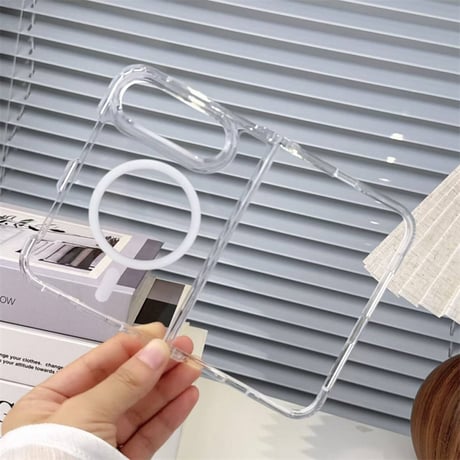 【N852】iPhone Fold/Ultra ケース クリア magsafe 透明
