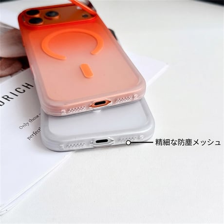 【N846】カメラ保護 付き iphone18pro/17pro ケース magsafe/スタンド iphone ケース マット