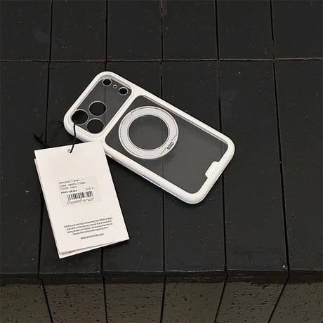 【N853】iphone18pro/18promax ダークチェリー に 合う ケース iphoneクリア ケース スタンド 付き 360度回転可能