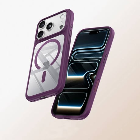 【N847】ショルダーストラップ 付き iphone18pro/17pro ケース magsafe 対応 iphoneケース クリア おしゃれ