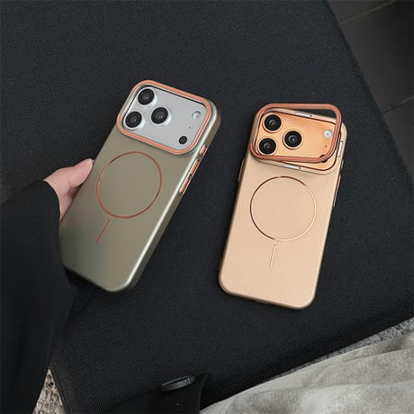 【N855】magsafe対応 iphone18pro/18promax ケース スタンド 付き IPhone ケース 高級感