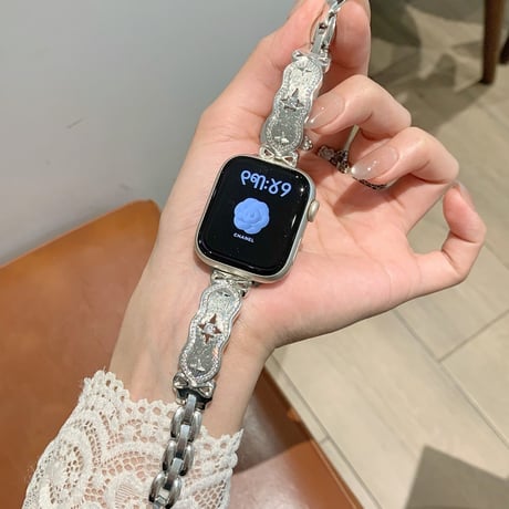 【N838】apple watch ブレスレット かわいい アップル ウォッチ バンド バングル キラキラ