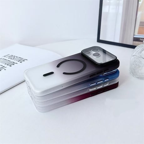 【N846】カメラ保護 付き iphone18pro/17pro ケース magsafe/スタンド iphone ケース マット