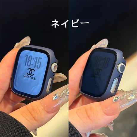 【N842】アップルウォッチ 覗き 見 防止 カバー apple watch ケース se3/s11 42mm/46mm
