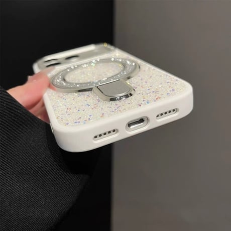 【N865】iphone18pro/18promax バーガンディ に 合う ケース キラキラ かわいい iphone ケース スタンド 付き