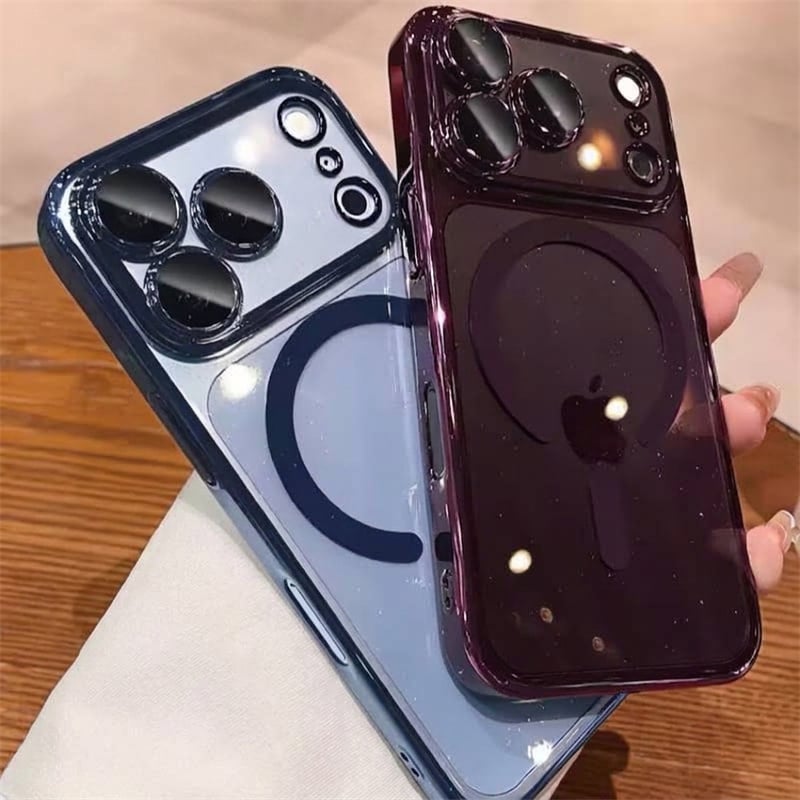 N519】magsafe対応 iphone18pro/17pro ケース キラキラ ipho