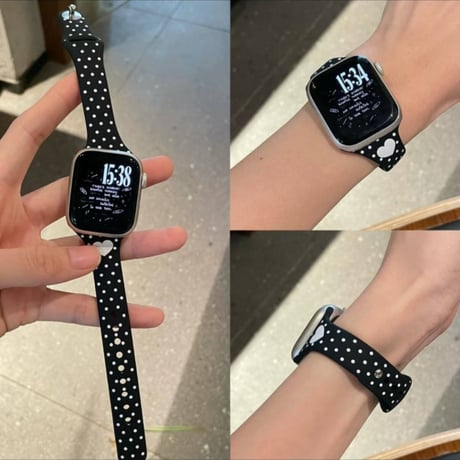 【N837】アップル ウォッチ バンド シリコン かわいい apple watch Series11/SE3 バンド レディース