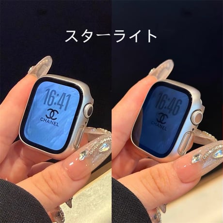 【N842】アップルウォッチ 覗き 見 防止 カバー apple watch ケース se3/s11 42mm/46mm