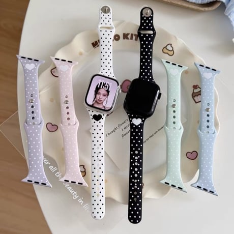 【N837】アップル ウォッチ バンド シリコン かわいい apple watch Series11/SE3 バンド レディース