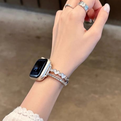 【N843】apple watch バンド レディース アップル ウォッチ se3/s11 ブレスレット かわいい
