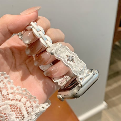 【N838】apple watch ブレスレット かわいい アップル ウォッチ バンド バングル キラキラ