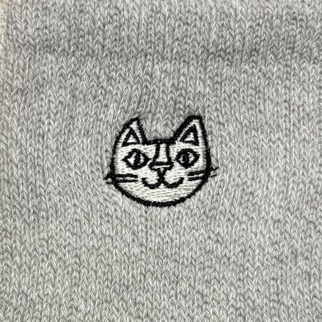 おかべてつろう Nurture ねこ靴下（グレー）