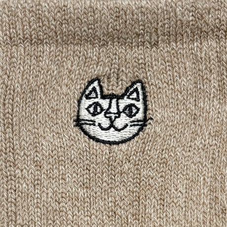 おかべてつろう Nurture ねこ靴下（ベージュ）