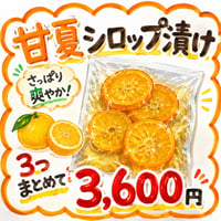 ■送料無料■【無農薬・化学肥料不使用】３つ甘夏シロップ漬け