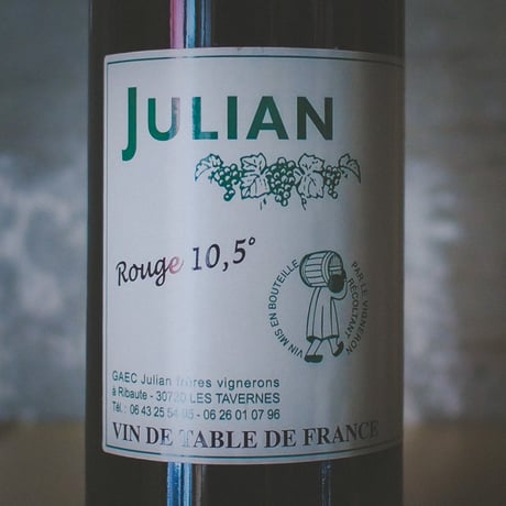 ルイ・ジュリアン "ルージュ 10.5%" | Louis Julian "Rouge 10.5%" NV25