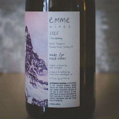 エミーワインズ  シャルドネ 'made for each other 2025 | Emme Wines Chardonnay 2025