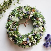 初夏の風がそよぐ草原リース【大きめサイズ】