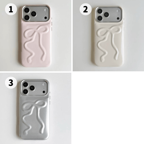 【お取り寄せ商品】iPhoneケース スマホケース iPhone18 iPhone17 iPhone16 リボン 韓国 可愛い M7215