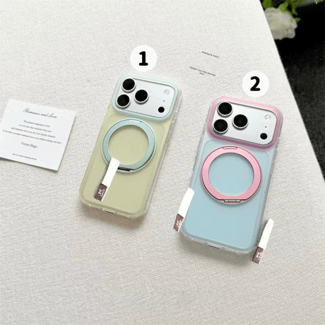 【お取り寄せ商品】iPhoneケース スマホケース iPhone18 iPhone17 iPhone16 スタンド機能 Magsafe 韓国 大人可愛い M7221
