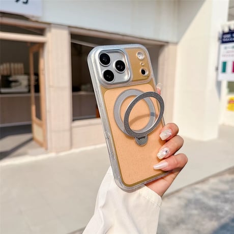【お取り寄せ商品】iPhoneケース スマホケース iPhone18 iPhone17 iPhone16 Mag safe スタンド ラメ クリアカラー M7212