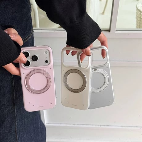 【お取り寄せ商品】iPhoneケース スマホケース iPhone18 iPhone17 iPhone16 magsafe スタンド付き シンプル 可愛い M7225
