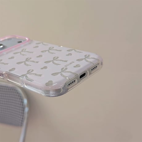 【お取り寄せ商品】iPhoneケース スマホケース iPhone17 iPhone16 iPhone15 リボン 韓国 可愛い M7199