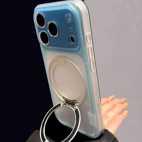 【お取り寄せ商品】iPhoneケース スマホケース iPhone18 iPhone17 iPhone16 iPhone15 iPhone14 magsafe スタンド ハーフクリア 推し活 M7237