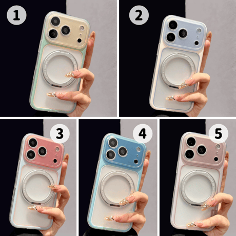 【お取り寄せ商品】iPhoneケース スマホケース iPhone18 iPhone17 iPhone16 iPhone15 iPhone14 magsafe スタンド ハーフクリア 推し活 M7237