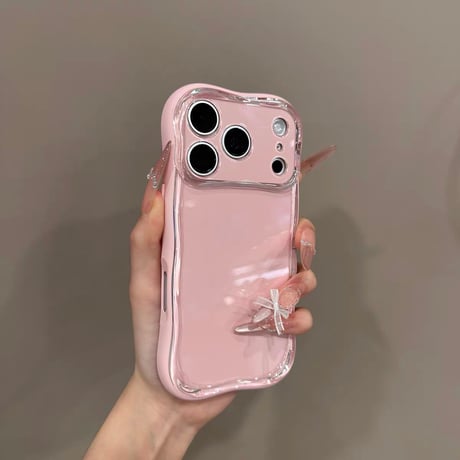 【お取り寄せ商品】iPhoneケース スマホケース iPhone18 iPhone17 iPhone16 iPhone15 ウェーブ シンプル 推し活 クリアケース M7240