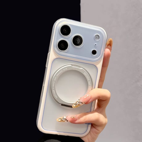 【お取り寄せ商品】iPhoneケース スマホケース iPhone18 iPhone17 iPhone16 iPhone15 iPhone14 magsafe スタンド ハーフクリア 推し活 M7237