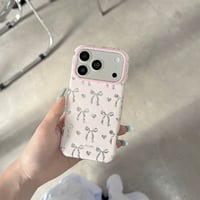 【お取り寄せ商品】iPhoneケース スマホケース iPhone17 iPhone16 iPhone15 リボン 韓国 可愛い M7199