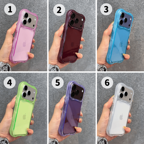 【お取り寄せ商品】iPhoneケース スマホケース iPhone18 iPhone17 iPhone16 ウェーブ クリアカラー シンプル M7213