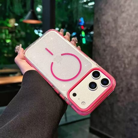 【お取り寄せ商品】iPhoneケース スマホケース iPhone17 iPhone16 iPhone15 iPhone14 magsafe シンプル ラメ キラキラ 可愛い M7200