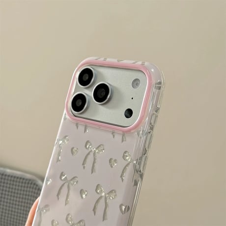 【お取り寄せ商品】iPhoneケース スマホケース iPhone17 iPhone16 iPhone15 リボン 韓国 可愛い M7199
