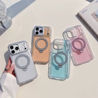 【お取り寄せ商品】iPhoneケース スマホケース iPhone18 iPhone17 iPhone16 Mag safe スタンド ラメ クリアカラー M7212