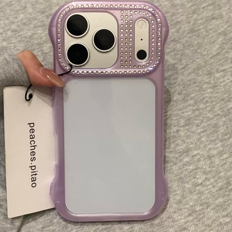 【お取り寄せ商品】iPhoneケース スマホケース iPhone17 iPhone16 iPhone15 iPhone14 シンプル ストーン 推し活 クリアケース M7207