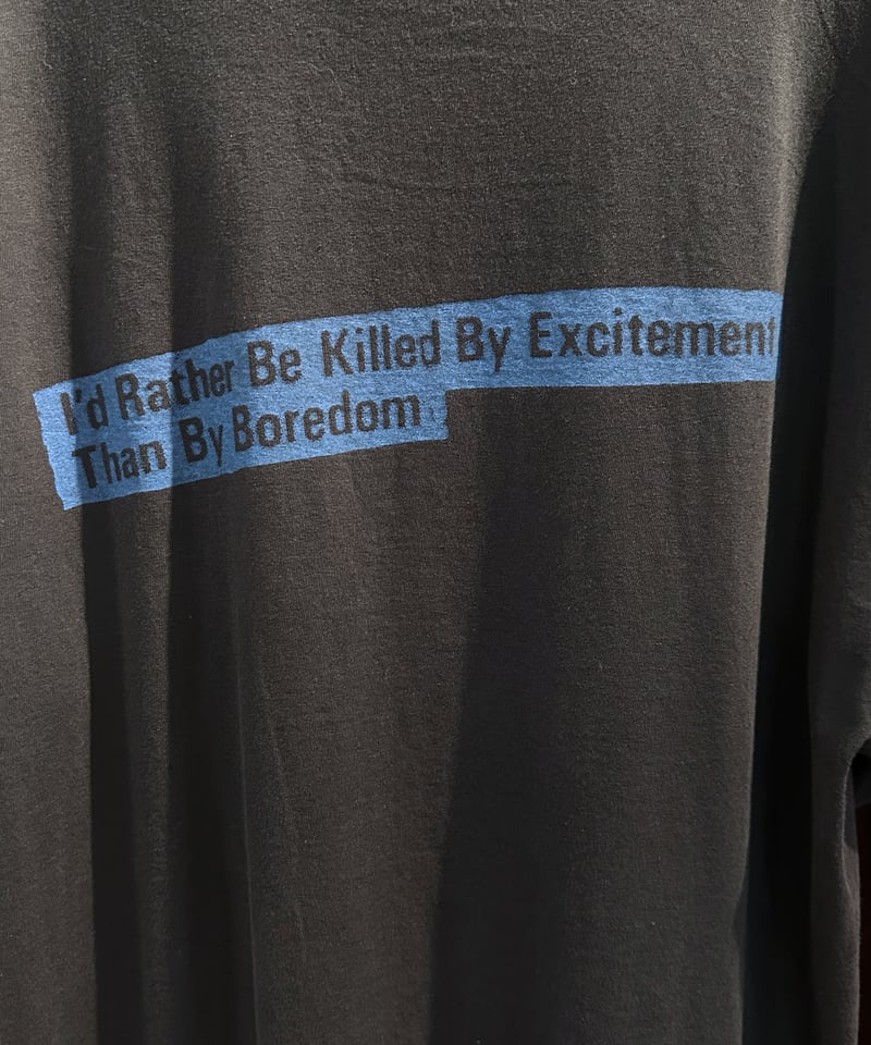 真島昌利Tシャツ 白地 黒プリント XL 12月納品予定 <27SS> × 真島昌利 