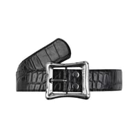【EMOSTANCECLUB】CORE BELT - CROC EMBOSSED BLACK