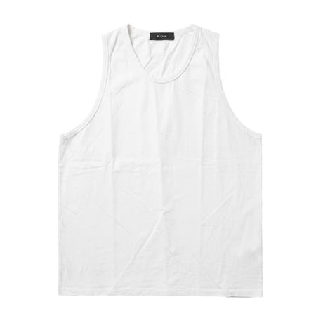 【P.O.S】DAMAGED TUNKTOP WHITE