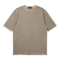 【P.O.S】BORDER TEE BEIGE